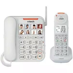 🆕 VTECH VTSN5147 Amplified Corded/Cordless Answering System Big Buttons